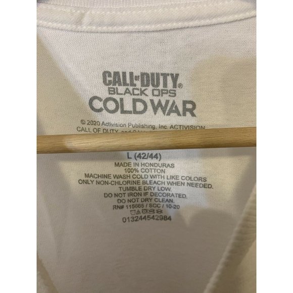 Call Of Duty Black Ops Cold War T‎ shirt Men’s L white - Picture 2 of 7
